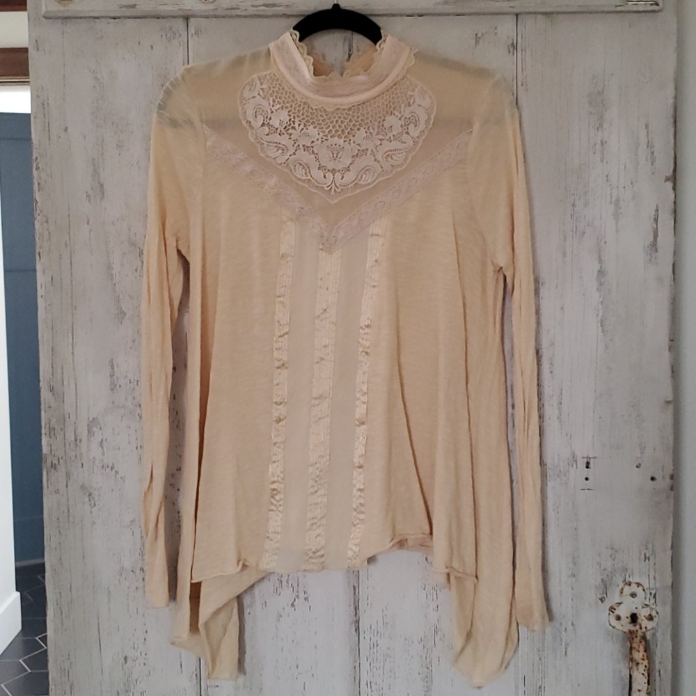 Vintage Free People Victorian Inspired Blouse